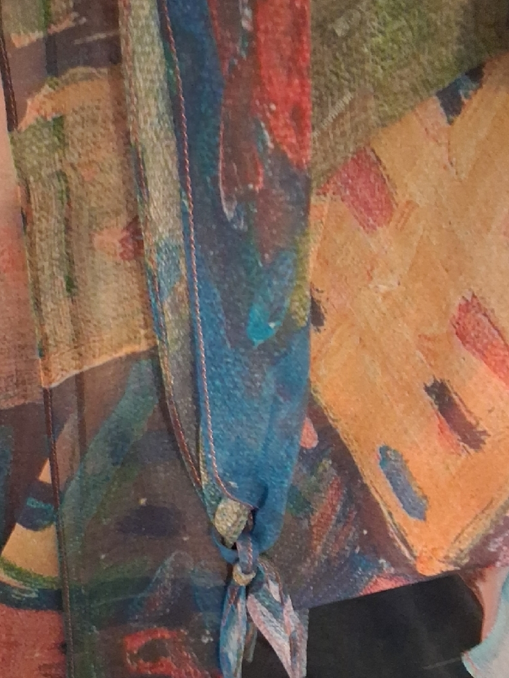 Sheer Coral Multicolor Printed Blouse by Vero Moda - Picture 3 of 3